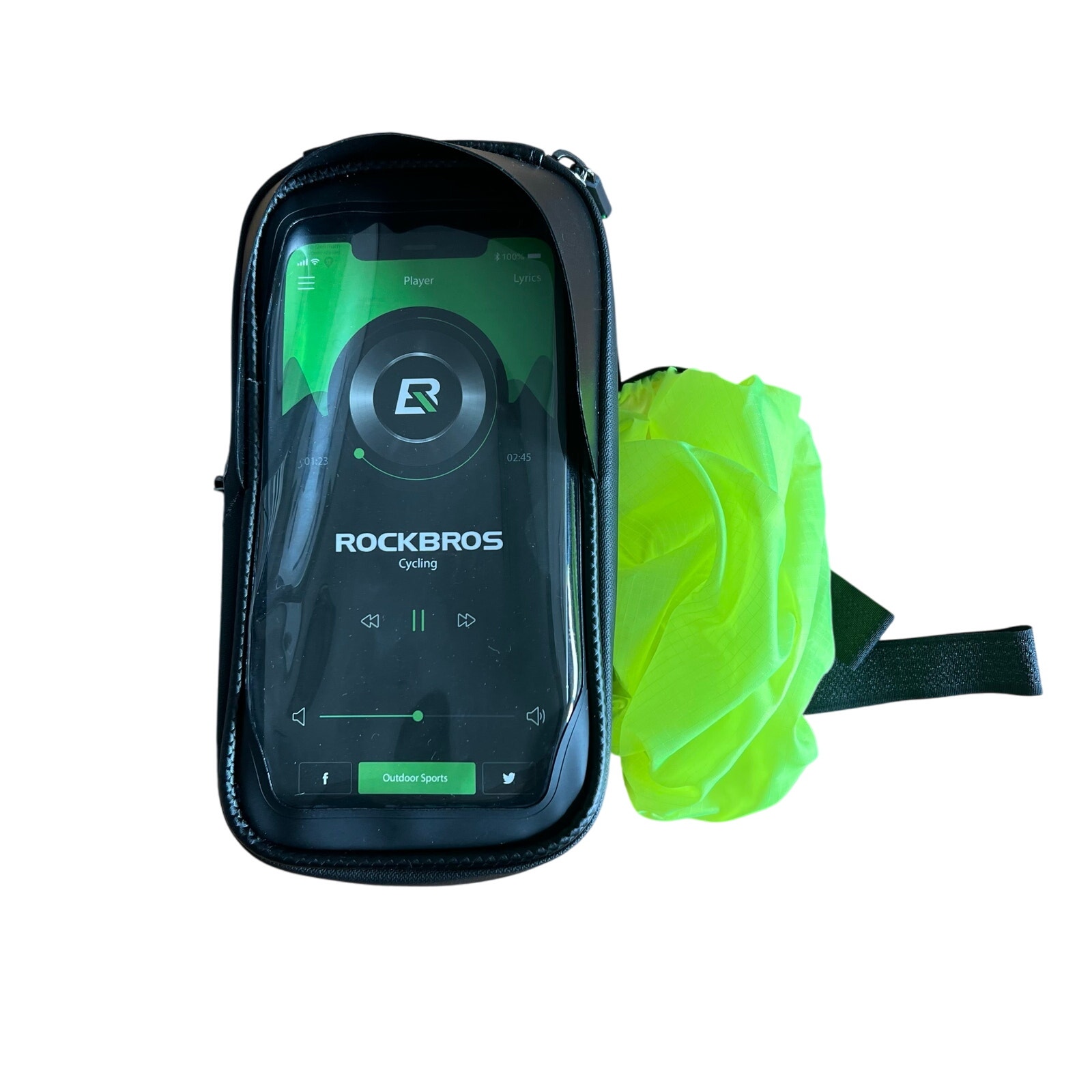 Rockbros Waterproof Bike Frame Bag Phone Holder Bicycle Top Tube Mount